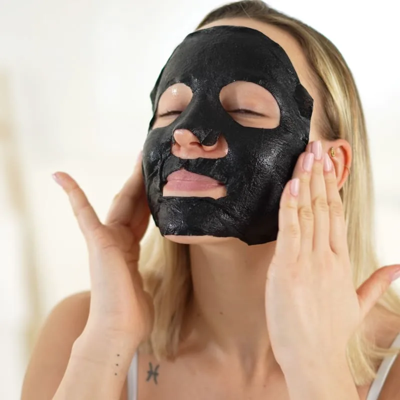 Masque Tissu Détox au Charbon Végétal Actif - Image 3